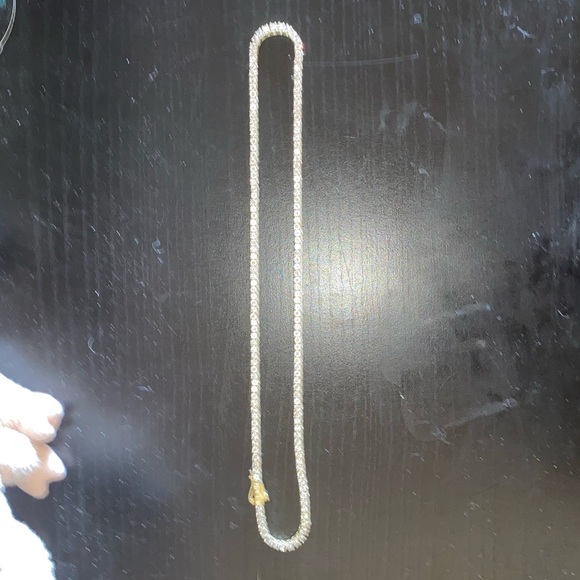 20” 3mm Diamond Gold Tennis Chain - Picture 2 of 4